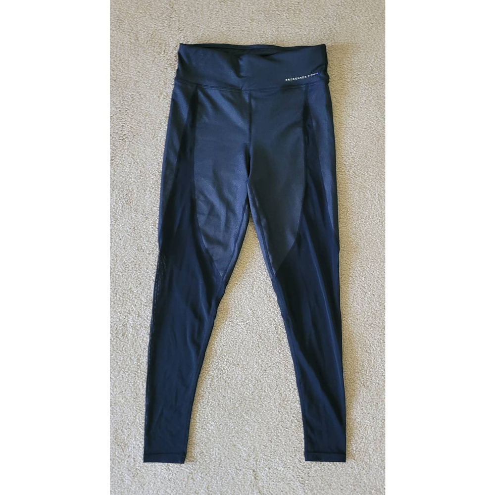 Prokennex Activewear Women's Black‎ Full Length Mesh Accent Legging. Size S